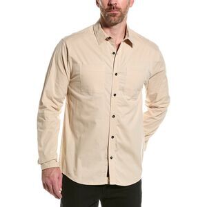 NWT Sovereign Code Simon Button Down Shirt In Beige size XL